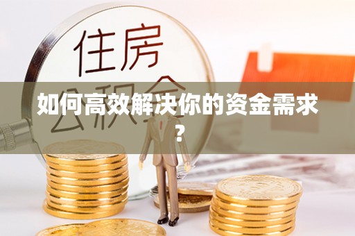 游仙如何高效解决你的资金需求？